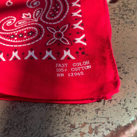 60s Paisley Pattern Cotton Bandana [20168]