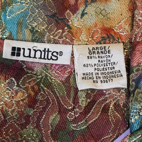 80-90s Units Botanical Tracker Jacket [20229]