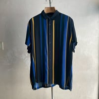 S/S Rayon Stripe Shirt [19857]