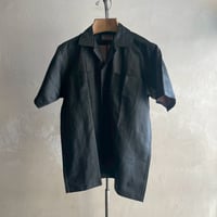 60s S/S Silk Open Collar Shirt [19809]