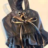 【予約】chicodicha ... Leather overall skirt
