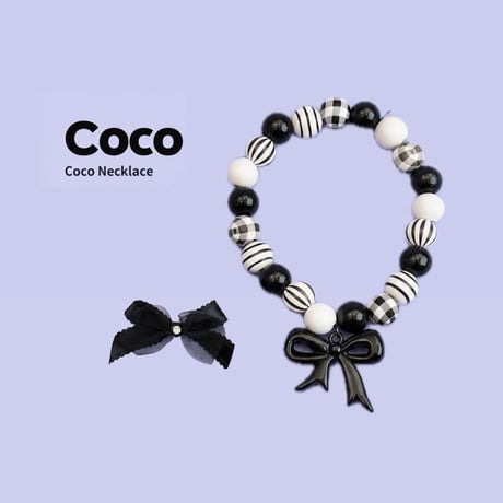【予約】comocomo...Coco Necklace/ribbon
