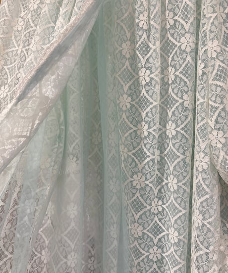 60s vintage flower lace gown dress