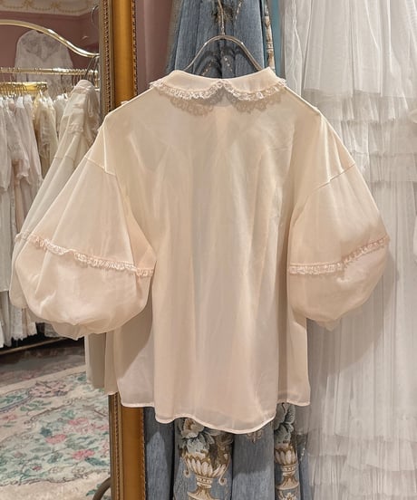 60s vintage puff sleeve top