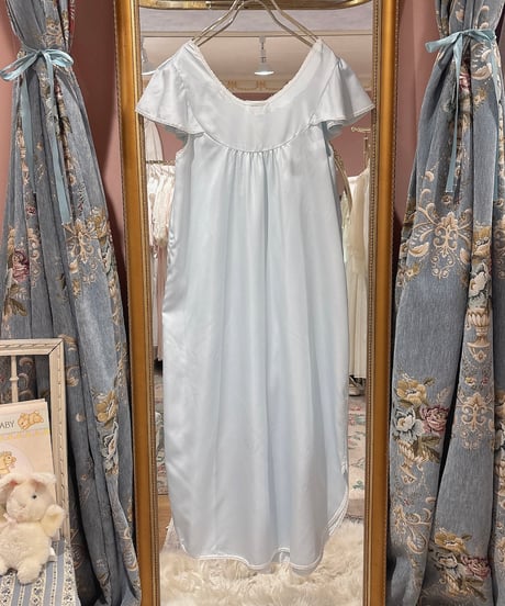 80s vintage flower embroidered satin dress