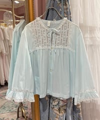 70s vintage flower embroidered lace tops