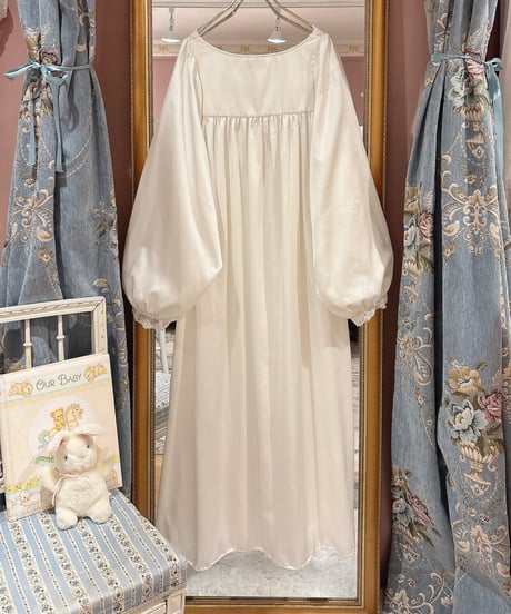 80s vintage square neck lace satin dress
