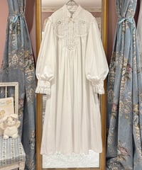 80s vintage pearl&lace dress