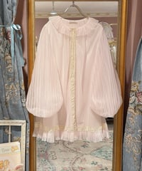60s vintage pleats balloon sleeve gown dress