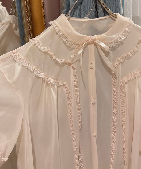 60s vintage puff sleeve top