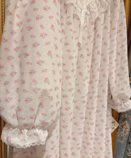 80s vintage flower pattern lace dress