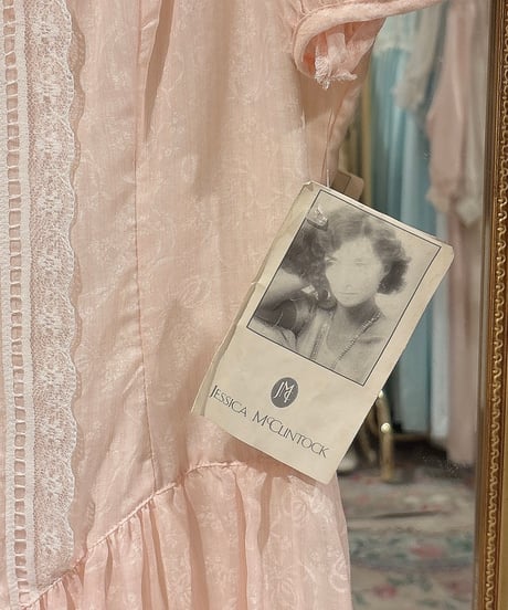 GUNNE SAX vintage ribbon flower bouquet print dress