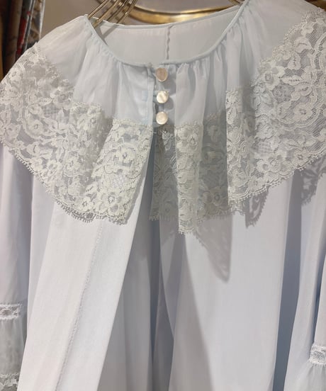 60s vintage flare sleeve lace gown tops