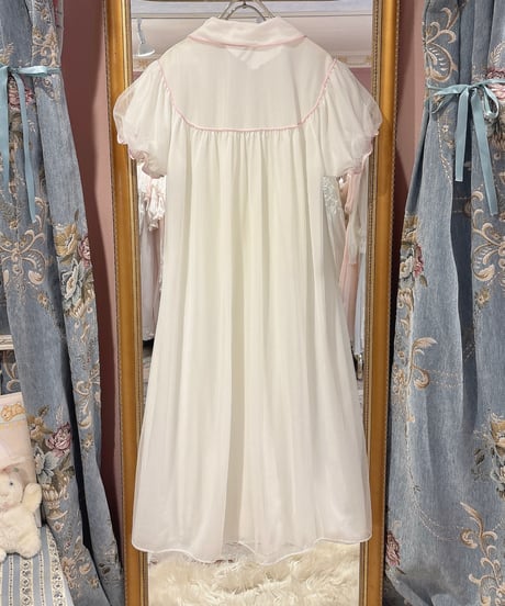 60s vintage flower lace gown dress