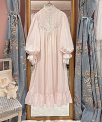 80s vintage flower embroidered lace dress