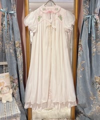 60s vintage flower lace gown dress