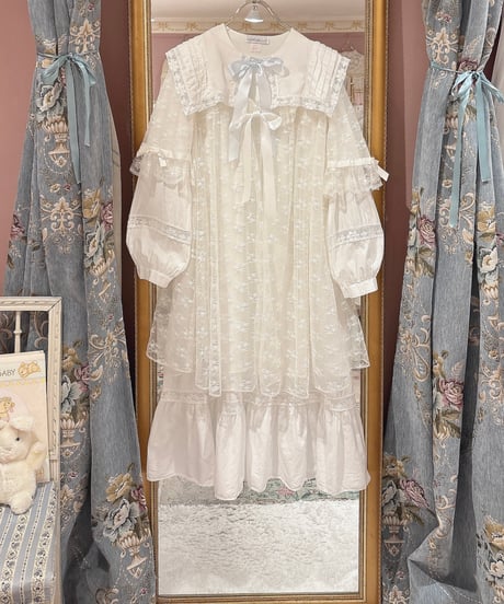 60s vintage lace see-through gown dress