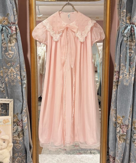 60s vintage sailor collar gown dress