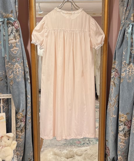 80s vintage flower embroidered dress