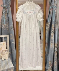 80s vintage pastel flower dress