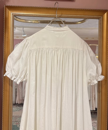 70s vintage pin tuck gather dress