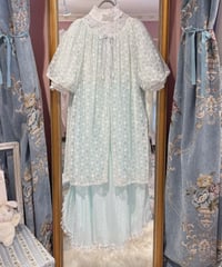 60s vintage flower lace gown dress