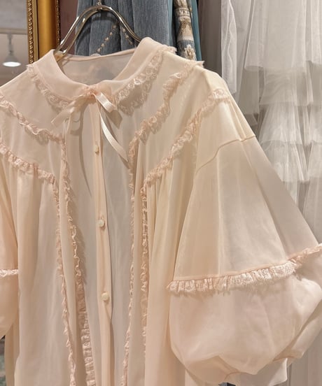 60s vintage puff sleeve top