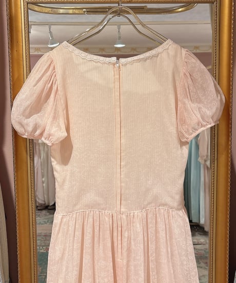 GUNNE SAX vintage ribbon flower bouquet print dress