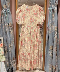 Laura Ashley vintage puff sleeve flower dress