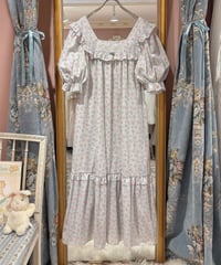 70s vintage flower bouquet pattern dress