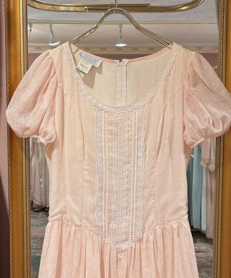 GUNNE SAX vintage ribbon flower bouquet print dress