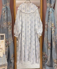 80s vintage L.L.Bean flower flannel cotton dress