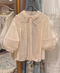60s vintage puff sleeve top