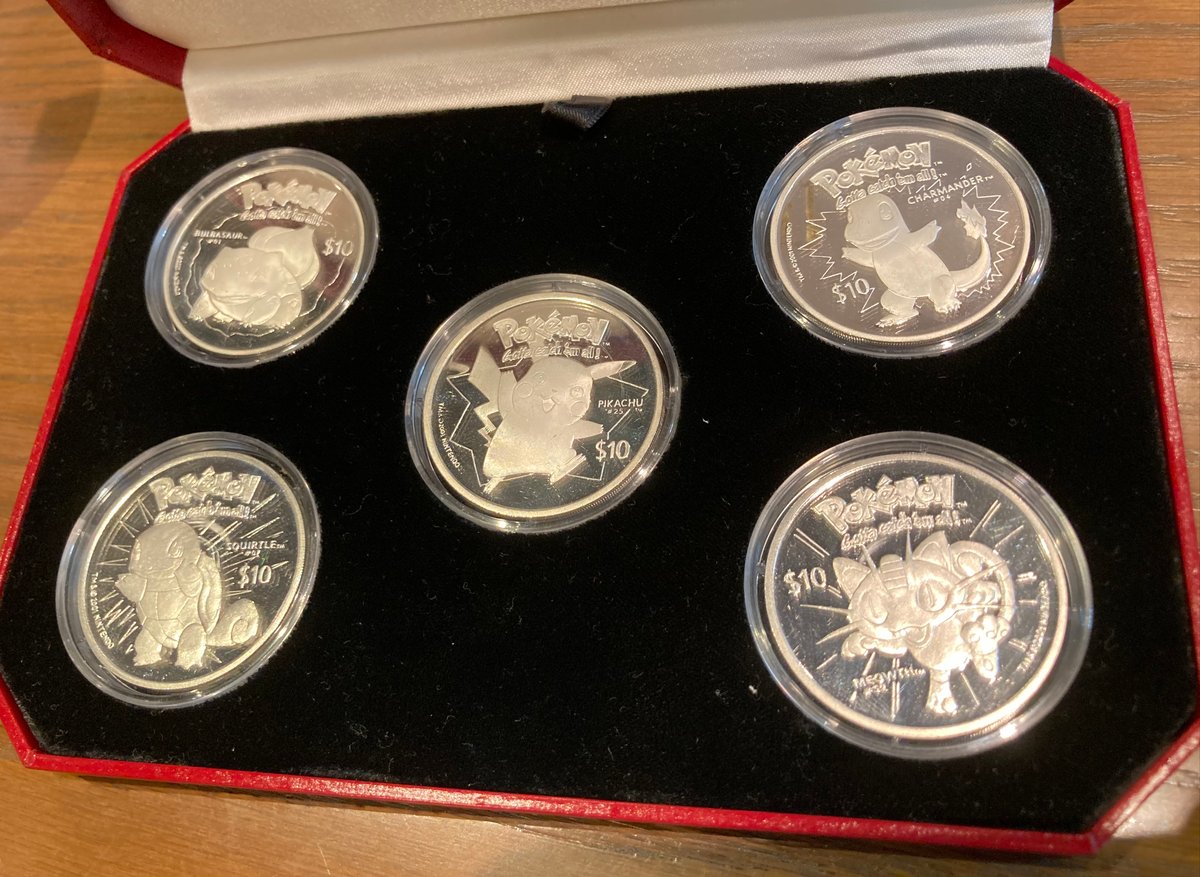 ニウエ 2001年 ポケモン ポケットモンスター 10ドル銀貨セット