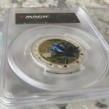 【2oz・アルファ版】 MTG公式 ブラックロータス マジックザギャザリング PCGS鑑定PR70 サモア造幣局 2オンス銀貨 シルバー プルーフコイン ※トレカ・トレーディングカードではない