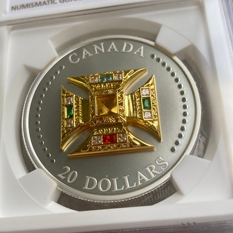 NGC鑑定PF70 カナダ造幣局 聖エドワード王冠・クラウン銀貨 2023年 マットプルーフシルバーコイン 20ドル ロイヤル カナディアンミント