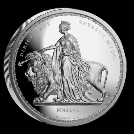 ※8月末発送　2oz 2026年 フォークランド諸島 ウナとライオン 2オンス銀貨 シルバー プルーフコイン イギリス Falkland Wyon's Una & the Lion