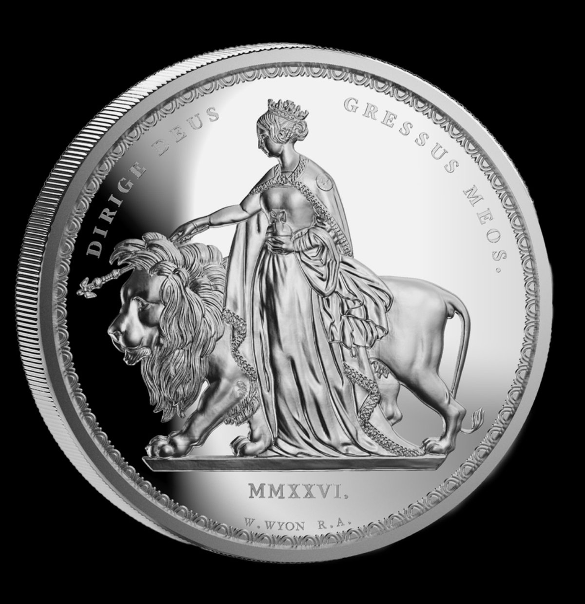 2oz 2026年 フォークランド諸島 ウナとライオン 2オンス銀貨 シルバー