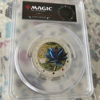 【2oz・アルファ版】 MTG公式 ブラックロータス マジックザギャザリング PCGS鑑定PR70 サモア造幣局 2オンス銀貨 シルバー プルーフコイン ※トレカ・トレーディングカードではない