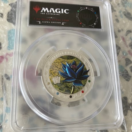 【2oz・アルファ版】 MTG公式 ブラックロータス マジックザギャザリング PCGS鑑定PR70 サモア造幣局 2オンス銀貨 シルバー プルーフコイン ※トレカ・トレーディングカードではない