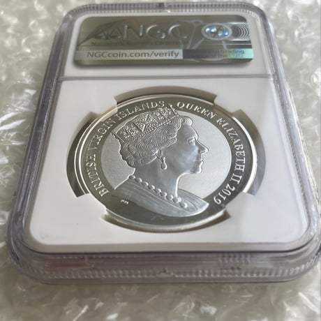 【NGC鑑定PF69】ウナとライオン 2019 イギリス領 ヴァージン諸島 1オンス 1ドル銀貨 1oz シルバーコイン リバースプルーフ 英国 BVI Una Lion
