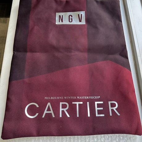 新品未使用 Cartier公式 限定トートバッグ ヴィクトリア ビクトリア国立美術館 カルティエ展 ネックレス版 オーストラリア メルボルン