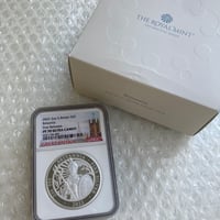 【2oz・最高評価】 NGC鑑定PF70 2オンス銀貨 ロイヤルミント 2022年 ブリタニア銀貨 5ポンド シルバー プルーフコイン Royal Mint Britannia