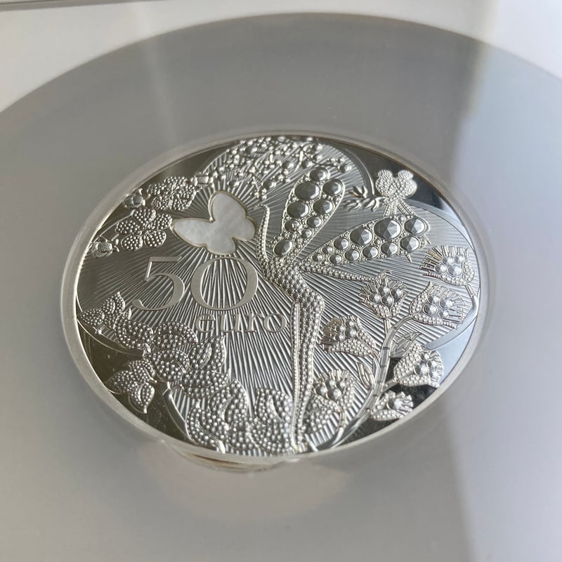 ヴァンクリーフ＆アーペル フランス パリ造幣局 5オンス銀貨 NGC鑑定