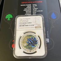 【※箱ケースあり】MTG公式 ブラックロータス ベータ版 マジックザギャザリング NGC鑑定PF70 サモア 1オンス銀貨 シルバー プルーフコイン Black Lotus