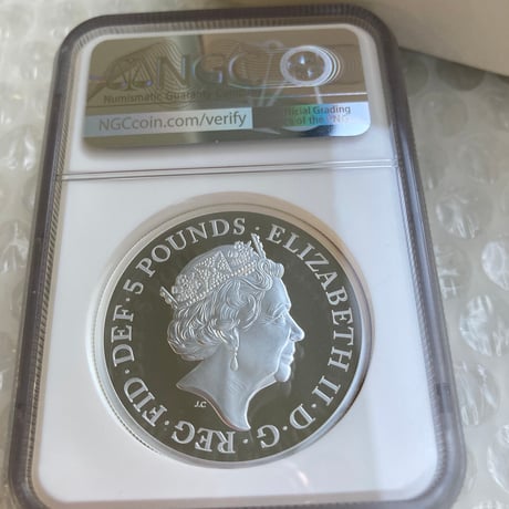 【2oz・最高評価】 NGC鑑定PF70 2オンス銀貨 ロイヤルミント 2022年 ブリタニア銀貨 5ポンド シルバー プルーフコイン Royal Mint Britannia