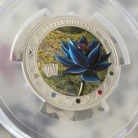 【2oz・アルファ版】 MTG公式 ブラックロータス マジックザギャザリング PCGS鑑定PR70 サモア造幣局 2オンス銀貨 シルバー プルーフコイン ※トレカ・トレーディングカードではない