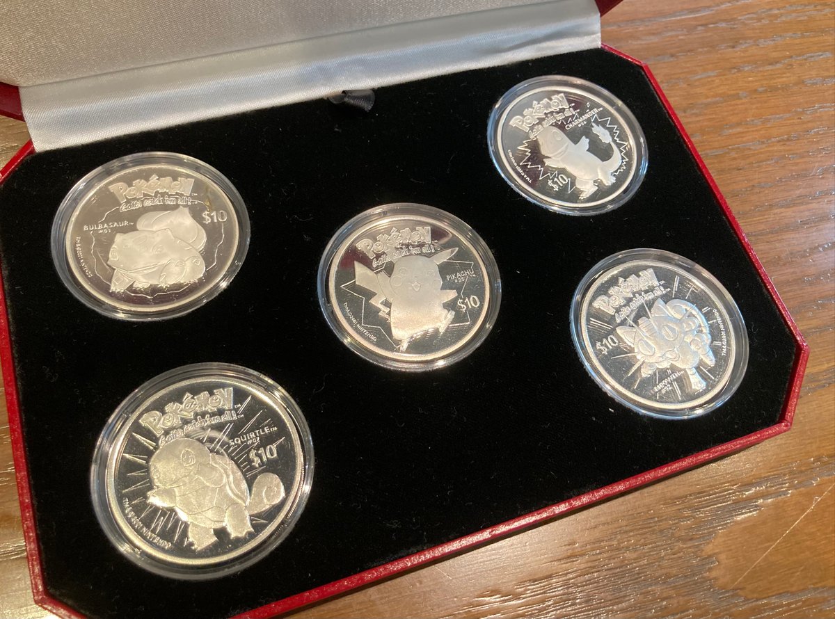 ニウエ 2001年 ポケモン ポケットモンスター 10ドル銀貨セット