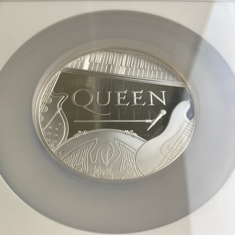 【NGC鑑定PF70・5oz】 QUEEN ミュージック・レジェンド クイーン 5オンス銀貨 10ポンド シルバープルーフコイン 英国 イギリス ロイヤルミント Royal Mint コイン本体のみ