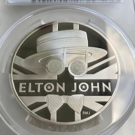 【PCGS鑑定PR69】エルトンジョン 5オンス 10ポンド銀貨 プルーフコイン シルバー 2020年 英国 イギリス ロイヤルミント elton john royal mint
